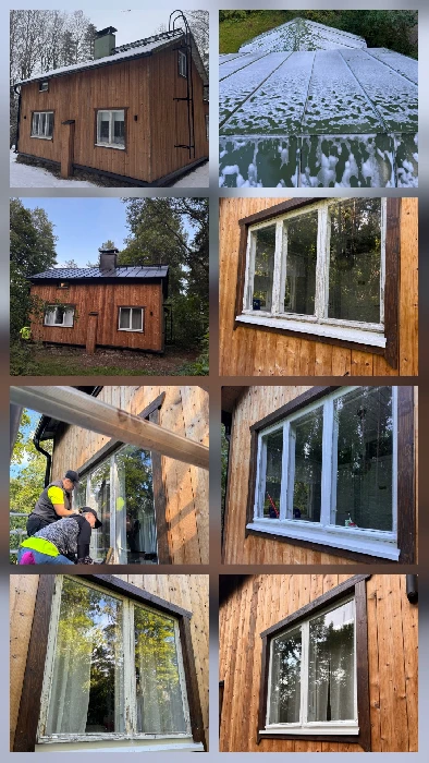 Ikkunoiden kunnostus ja maalaus KouruCenter