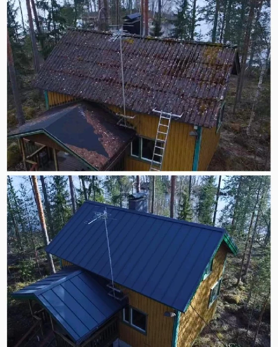 Kattoremontti lukkosaumakatto